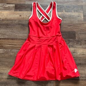 Prince XS Red Athletic Dress with Crisscross Back